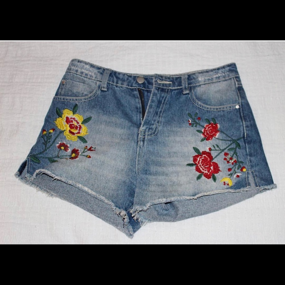 Denim shorts